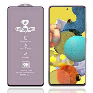 For Samsung Galaxy A51 5G 9H HD Large Arc High Alumina Full Screen Tempered Glass Film