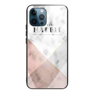 For iPhone 11 Marble Tempered Glass Back Cover TPU Border Case (HCBL-6)