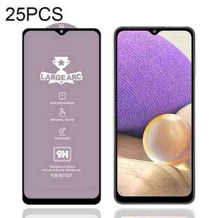 For Samsung Galaxy A32 5G 25 PCS 9H HD Large Arc High Alumina Full Screen Tempered Glass Film