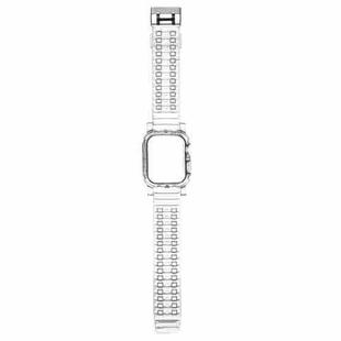 Crystal Clear Color Contrast Watch Band For Apple Watch Series 8&7 41mm / SE 2&6&SE&5&4 40mm / 3&2&1 38mm (Transparent)