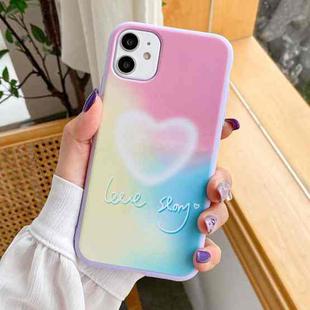 For iPhone 11 Pro Max TPU Pattern Protective Case (Heart 1)