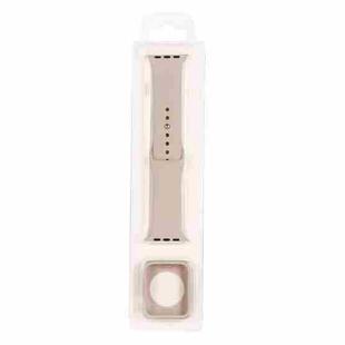 Silicone Watch Band + Watch Protective Case Set For Apple Watch Series  7  45mm / & 6 & SE & 5 & 4 44mm (Pink)