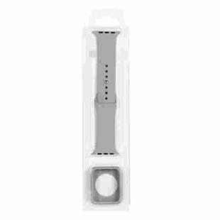 Silicone Watch Band + Watch Protective Case Set For Apple Watch Series 7 45mm (Grey)
