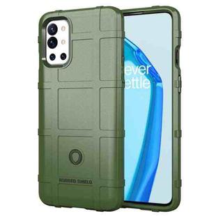 For OnePlus 9R Shockproof Shield Full Coverage Silicone Case(Green)