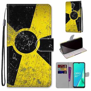 For OPPO A9 (2020) / A5 (2020) / A11X / A11 Coloured Drawing Cross Texture Horizontal Flip PU Leather Case with Holder & Card Slots & Wallet & Lanyard(Yellow Black Logo)