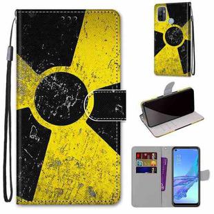 For OPPO A53 4G(2020) / A53s / A32 / A33 (2020) Coloured Drawing Cross Texture Horizontal Flip PU Leather Case with Holder & Card Slots & Wallet & Lanyard(Yellow Black Logo)