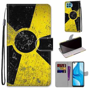 For OPPO F17 Pro / A93 4G / Reno4 Lite / Reno4 F Coloured Drawing Cross Texture Horizontal Flip PU Leather Case with Holder & Card Slots & Wallet & Lanyard(Yellow Black Logo)
