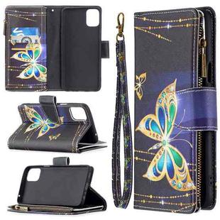 For LG K42 Colored Drawing Pattern Zipper Horizontal Flip Leather Case with Holder & Card Slots & Wallet(Big Butterfly)