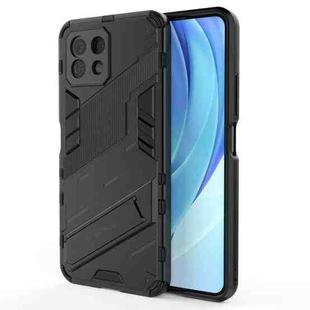 For Xiaomi Mi 11 Lite Punk Armor 2 in 1 PC + TPU Shockproof Case with Invisible Holder(Black)