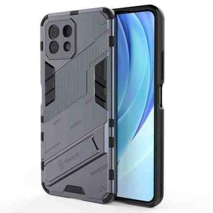 For Xiaomi Mi 11 Lite Punk Armor 2 in 1 PC + TPU Shockproof Case with Invisible Holder(Gray)