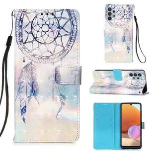 For Samsung Galaxy A32 4G (EU Version) 3D Painting Horizontal Flip Leather Case with Holder & Card Slot & Wallet & Lanyard(Fantasy Wind Chimes)
