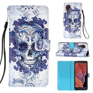 For Samsung Galaxy XCover 5 3D Painting Horizontal Flip Leather Case with Holder & Card Slot & Wallet & Lanyard(Cloud Ghost Head)