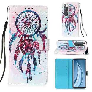 For Xiaomi Mi 10S 3D Painting Horizontal Flip Leather Case with Holder & Card Slot & Wallet & Lanyard(Wind Chimes)