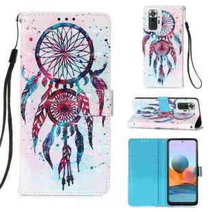 For Xiaomi Redmi Note 10 Pro / Note 10 Pro Max 3D Painting Horizontal Flip Leather Case with Holder & Card Slot & Wallet & Lanyard(Wind Chimes)