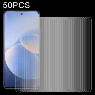 For vivo X60 50 PCS 0.26mm 9H 2.5D Tempered Glass Film