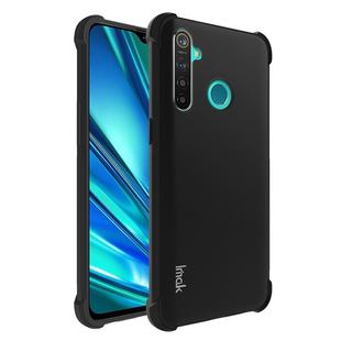 For OPPO Realme 5 Pro IMAK All Coverage Shockproof Airbag TPU Case(Metallic Black)
