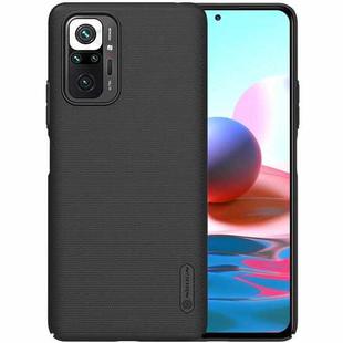 For Xiaomi Redmi Note 10 Pro / 10 Pro Max NILLKIN Frosted Concave-convex Texture PC Protective Case(Black)