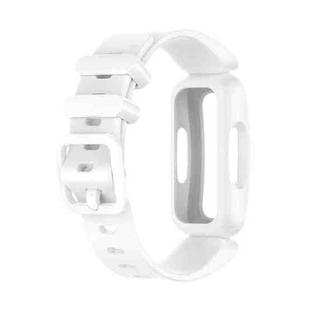 For Fitbit Inspire 2 Silicone Watch Band(White)