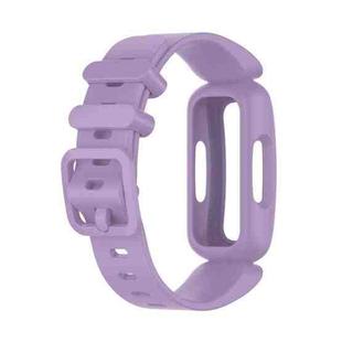 For Fitbit Inspire 2 Silicone Watch Band(Light Purple)