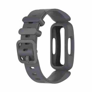 For Fitbit Inspire 2 Silicone Watch Band(Dark Grey)