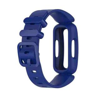 For Fitbit Inspire 2 Silicone Watch Band(Dark Blue)