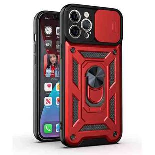 For iPhone 11 Sliding Camera Cover Design TPU+PC Protective Case (Red)