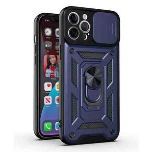 For iPhone 12 mini Sliding Camera Cover Design TPU+PC Protective Case (Blue)