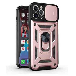 For iPhone 12 Sliding Camera Cover Design TPU+PC Protective Case(Rose Gold)