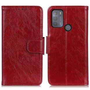 For Motorola Moto G50 Nappa Texture Horizontal Flip Leather Case with Holder & Card Slots & Wallet(Red)