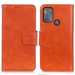 For Motorola Moto G50 Nappa Texture Horizontal Flip Leather Case with Holder & Card Slots & Wallet(Orange)