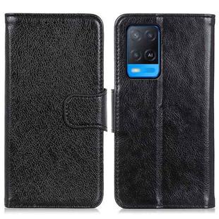 For OPPO A54 4G Nappa Texture Horizontal Flip Leather Case with Holder & Card Slots & Wallet(Black)