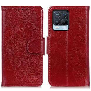 For OPPO Realme 8 / 8 Pro Nappa Texture Horizontal Flip Leather Case with Holder & Card Slots & Wallet(Red)