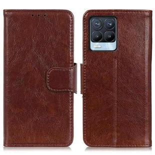 For OPPO Realme 8 / 8 Pro Nappa Texture Horizontal Flip Leather Case with Holder & Card Slots & Wallet(Brown)