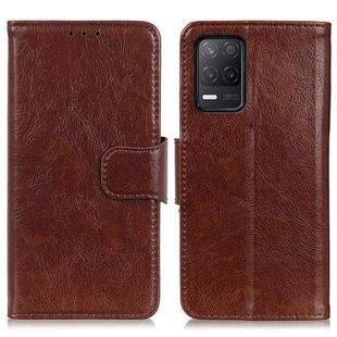 For OPPO Realme V13 5G / 8 Pro 5G Nappa Texture Horizontal Flip Leather Case with Holder & Card Slots & Wallet(Brown)
