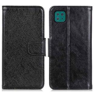 For Samsung Galaxy A22 5G EU Version Nappa Texture Horizontal Flip Leather Case with Holder & Card Slots & Wallet(Black)