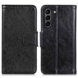 For Samsung Galaxy S21 FE Nappa Texture Horizontal Flip Leather Case with Holder & Card Slots & Wallet(Black)