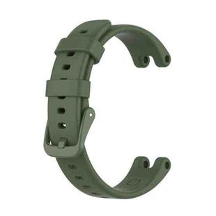 For Garmin Lily Silicone Watch Band with Dismantling Tools(Dark Green)