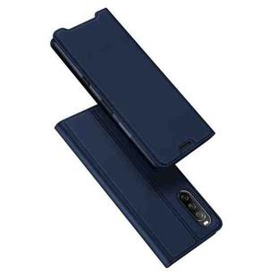 For Sony Xperia 10 III / 10 III Lite DUX DUCIS Skin Pro Series Horizontal Flip PU + TPU Leather Case with Holder & Card Slots(Blue)