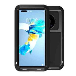 For Huawei Mate 40 LOVE MEI Metal Shockproof Waterproof Dustproof Protective Case without Glass(Black)