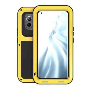 For Xiaomi Mi 11 LOVE MEI Metal Shockproof Waterproof Dustproof Protective Case without Glass(Yellow)