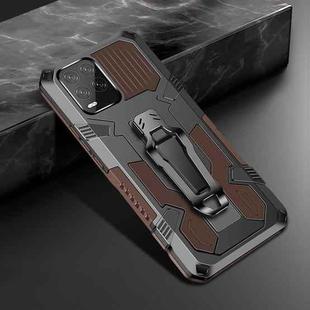For OPPO Realme 8 / 8 Pro Armor Warrior Shockproof PC + TPU Protective Case(Coffee)