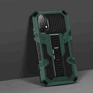 For Samsung Galaxy A32 4G Vanguard Warrior All Inclusive Double-color Shockproof TPU + PC Protective Case with Holder(Graphite Green)