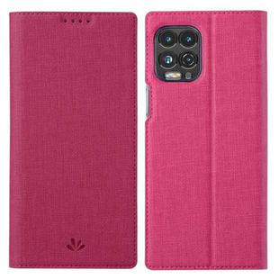 For Motorola Moto Edge S / G100 ViLi DMX Series Shockproof TPU + PU Leather Magnetic Attraction Horizontal Flip Case with Card Slot & Holder(Rose Red)