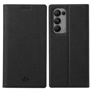 For OPPO Reno5 5G ViLi DMX Series Shockproof TPU + PU Leather Magnetic Attraction Horizontal Flip Case with Card Slot & Holder(Black)