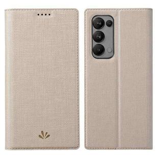 For OPPO Reno5 5G ViLi DMX Series Shockproof TPU + PU Leather Magnetic Attraction Horizontal Flip Case with Card Slot & Holder(Gold)