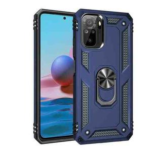 For Xiaomi Redmi Note 10 / Note 10s Shockproof TPU + PC Protective Case with 360 Degree Rotating Holder(Blue)
