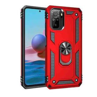 For Xiaomi Redmi Note 10 / Note 10s Shockproof TPU + PC Protective Case with 360 Degree Rotating Holder(Red)