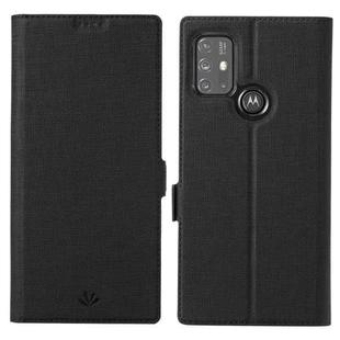 For Motorola Moto G30 / G10 ViLi K Series Shockproof TPU + PU Leather Magnetic Buckle Horizontal Flip Case with Card Slots & Wallet & Holder(Black)