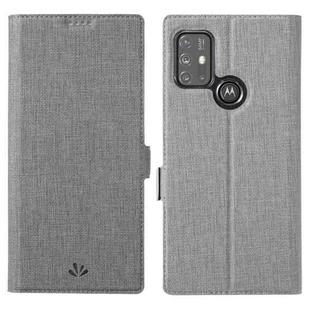 For Motorola Moto G30 / G10 ViLi K Series Shockproof TPU + PU Leather Magnetic Buckle Horizontal Flip Case with Card Slots & Wallet & Holder(Grey)