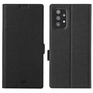 For Samsung Galaxy A32 4G ViLi K Series Shockproof TPU + PU Leather Magnetic Buckle Horizontal Flip Case with Card Slots & Wallet & Holder(Black)